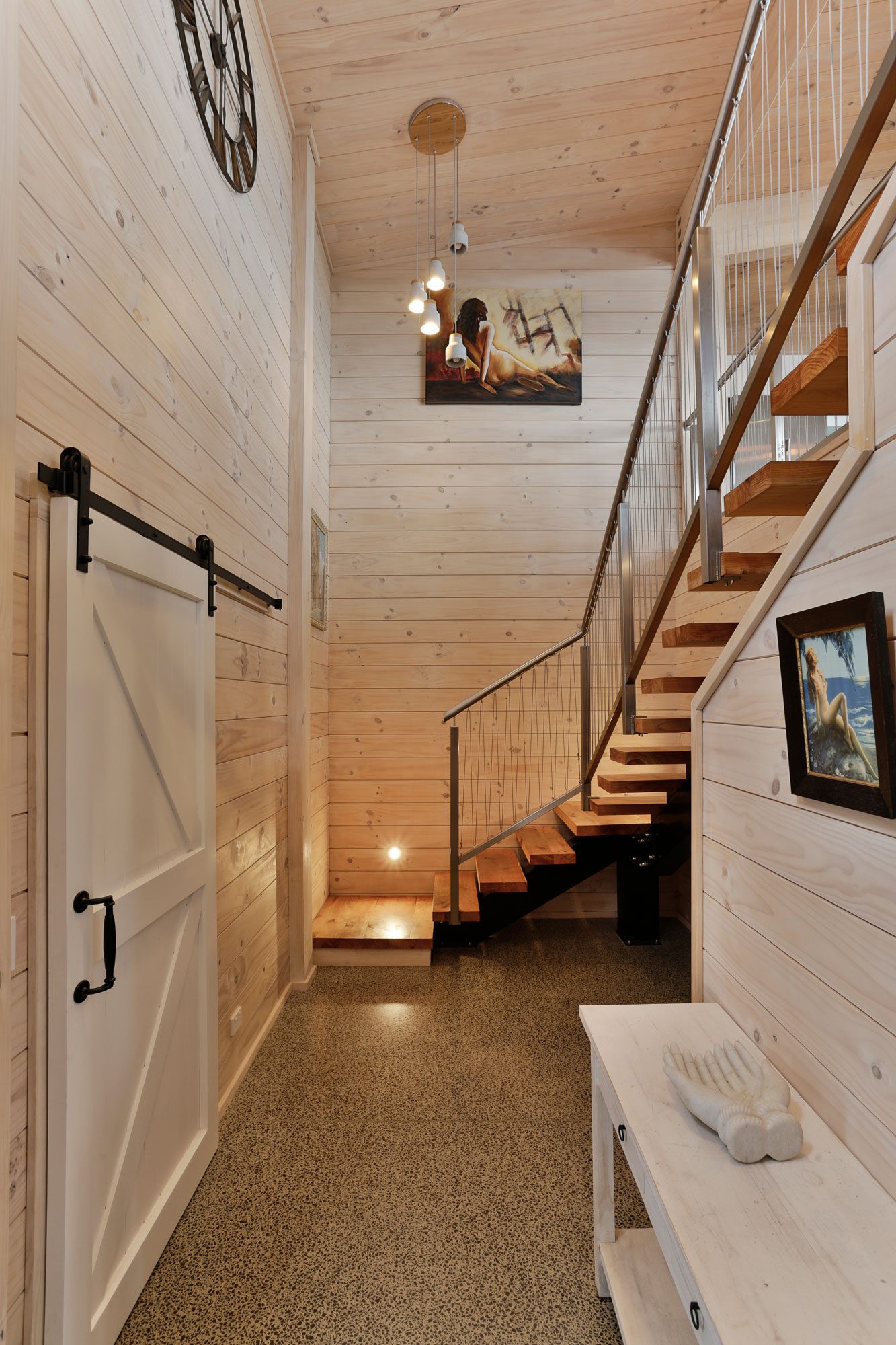 Blonded Lockwood Home Stairwell
