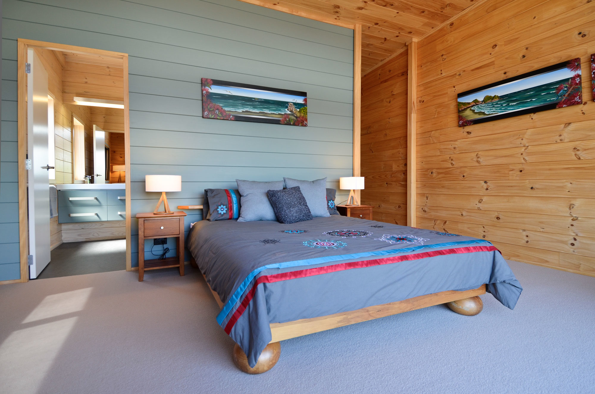 Painted bedroom in a Lockwood