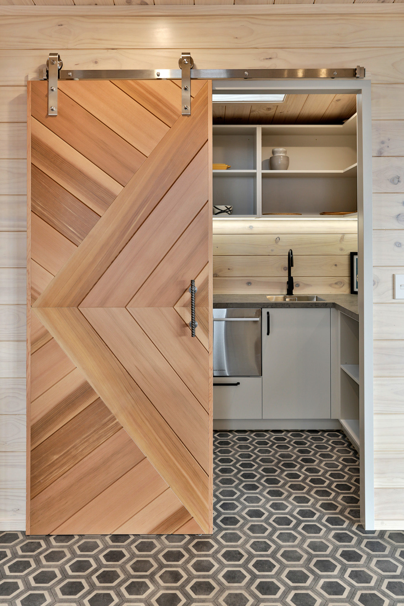 Lockwood cedar custom barn door