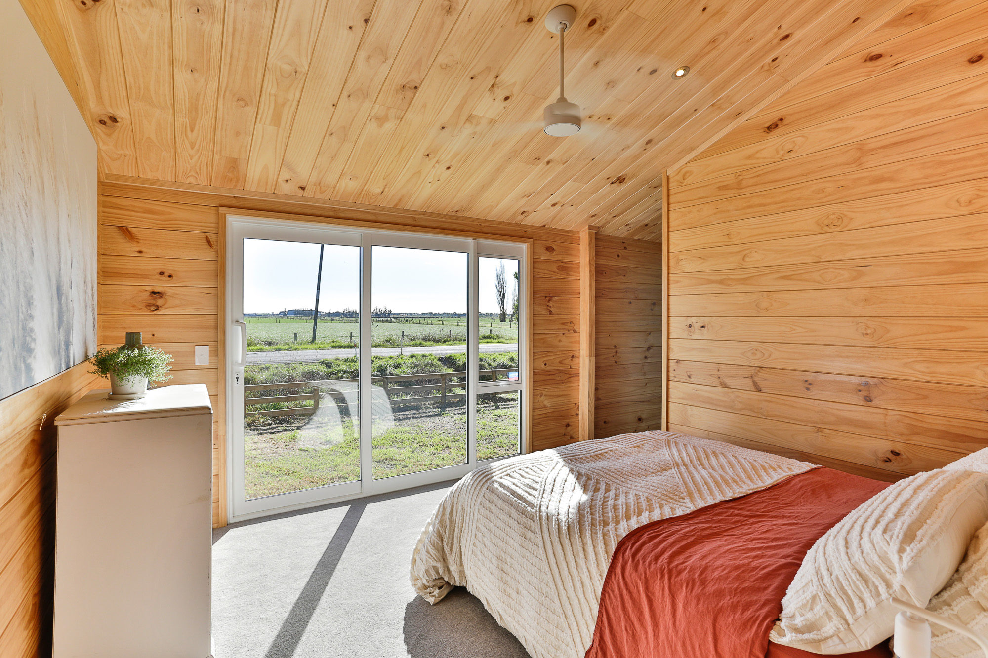 Master bedroom finished in natural oil