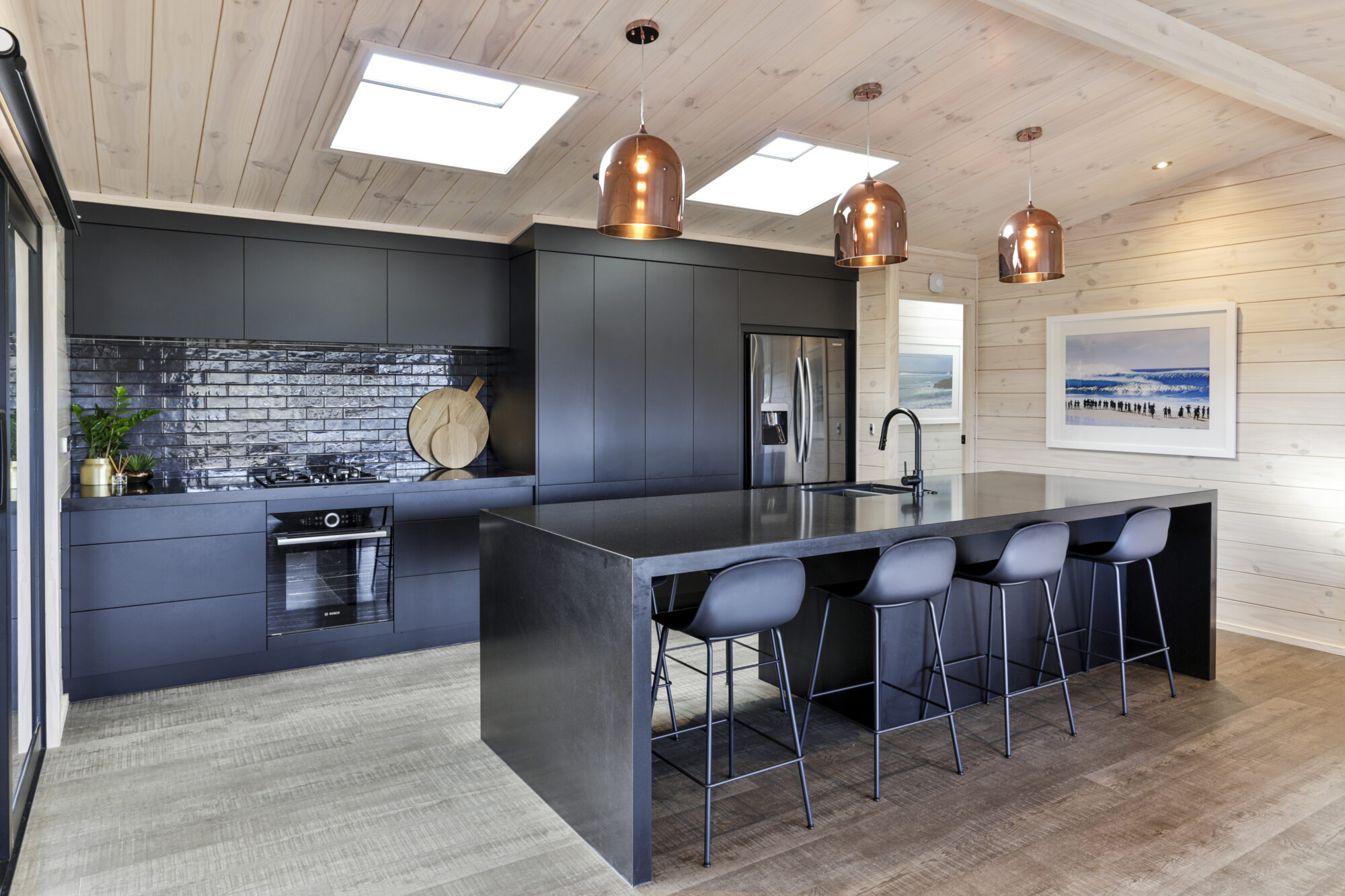 All black Lockwood kitchen
