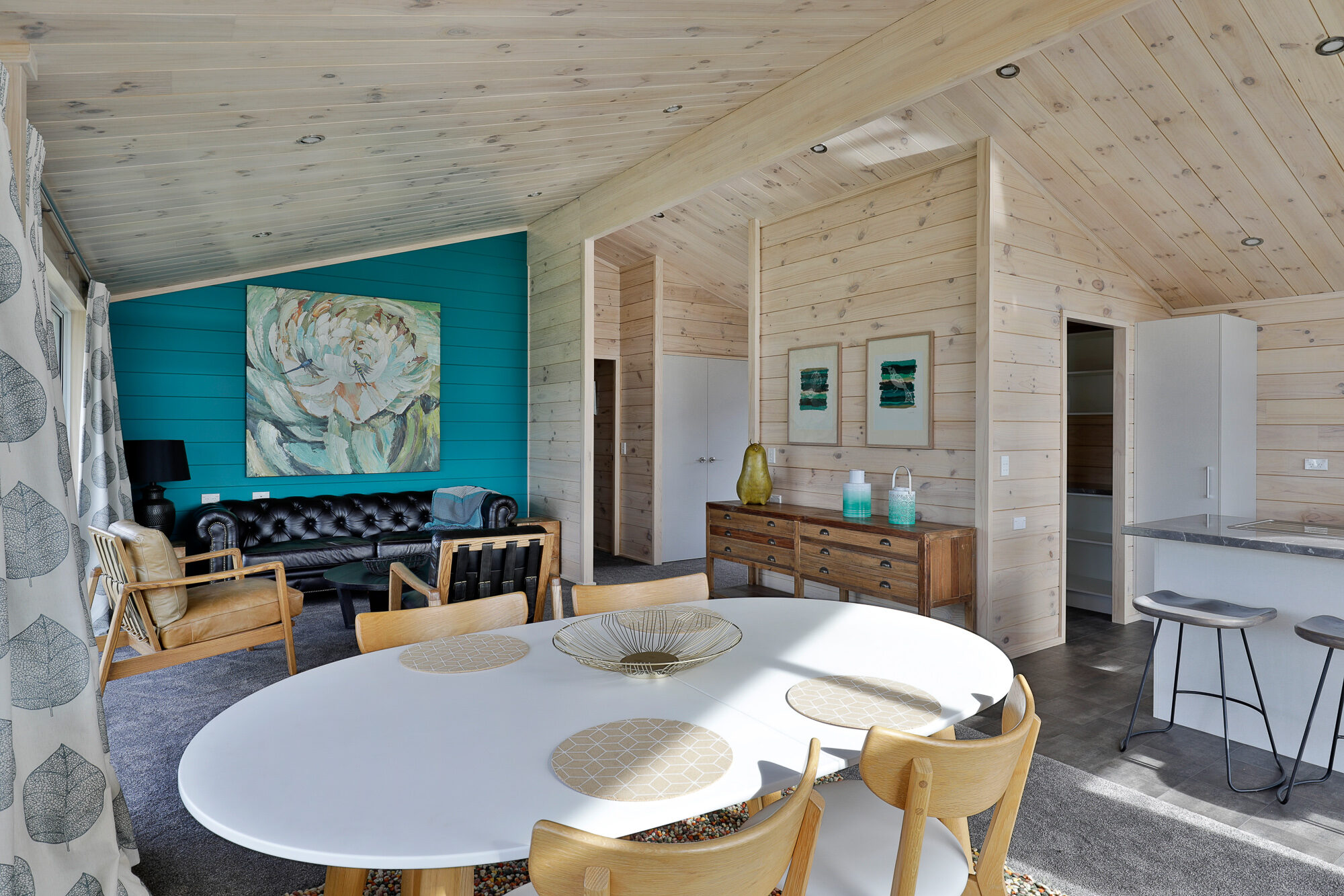 Lockwood feature wall gives pop of colour